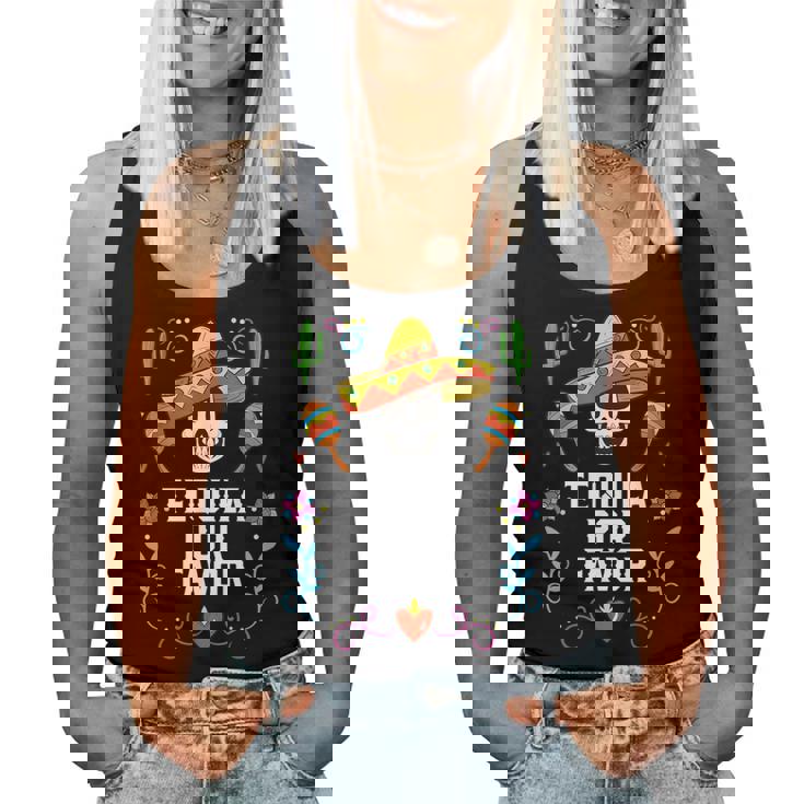 Tequila Por Favor アルコール テキーラ酒飲み メキシコ レディースタンクトップ