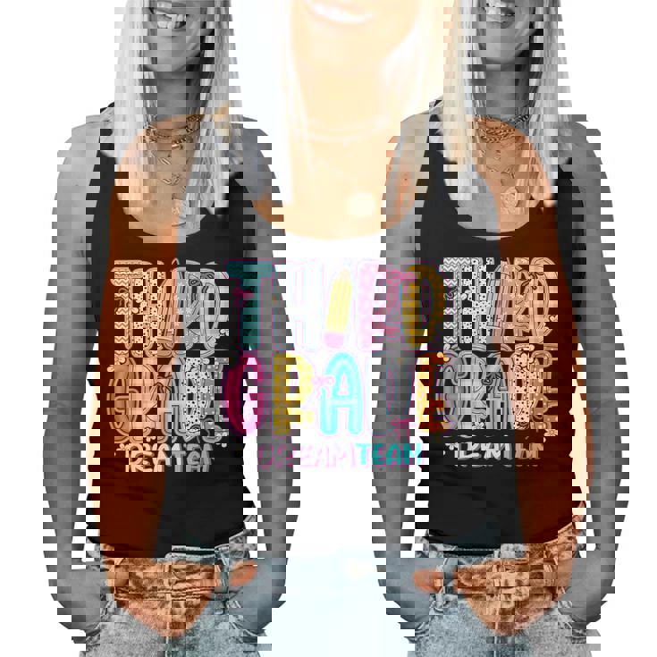 Third Grade Dream Team Back To School First Day Of School Women Tank Top