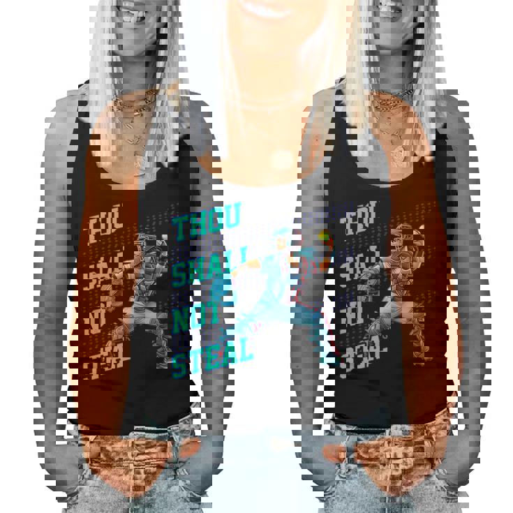 Thouhall Notteal Girls ソフトボールキャッチャー選手名言 レディースタンクトップ