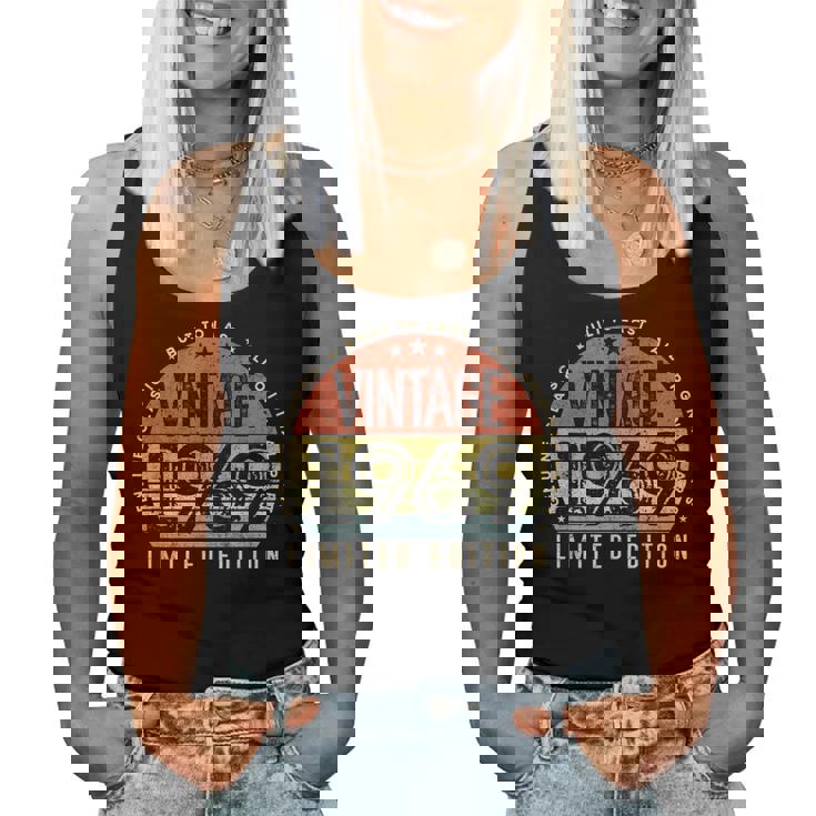 Vintage 1969 Edición Limitada Retro Hecho En 1969 Hombres Es Camiseta sin mangas para mujer