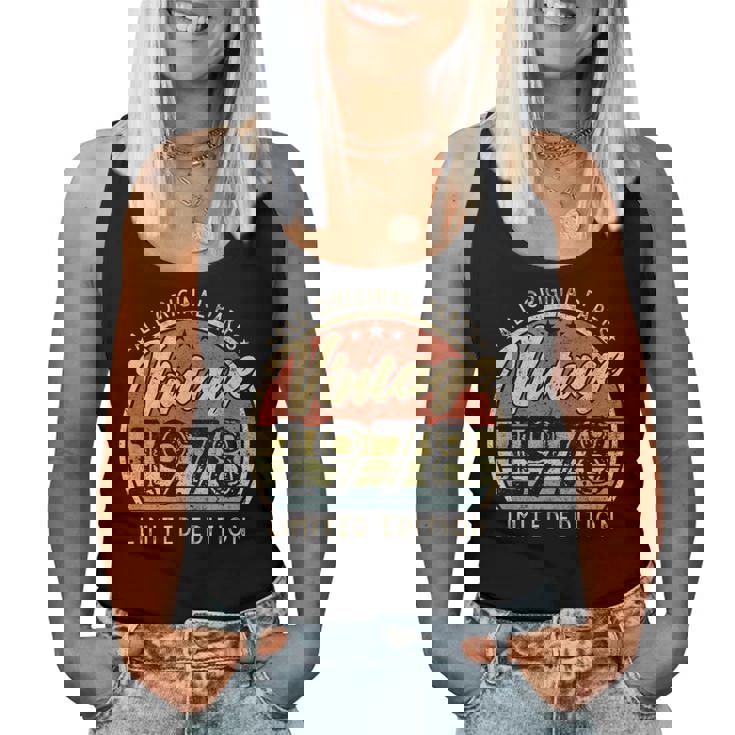 Vintage 1978 Edición Limitada Retro Hecho En 1978 Hombres Es Camiseta sin mangas para mujer