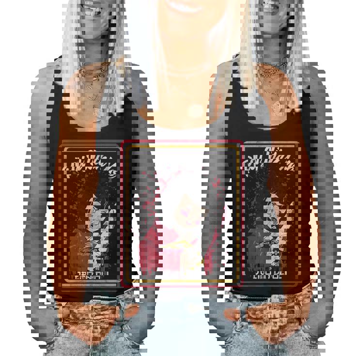 Vintage Horror Play With Me Haunted Ichimatsu Doll レディースタンクトップ