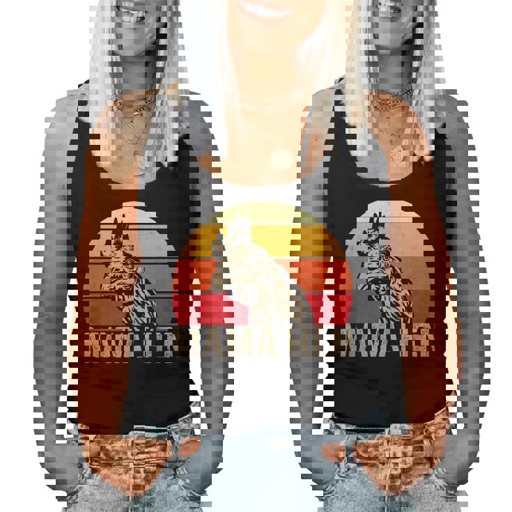 Vintage Mother's Day Mama Hen Chicken Mom Farmer Women Tank Top