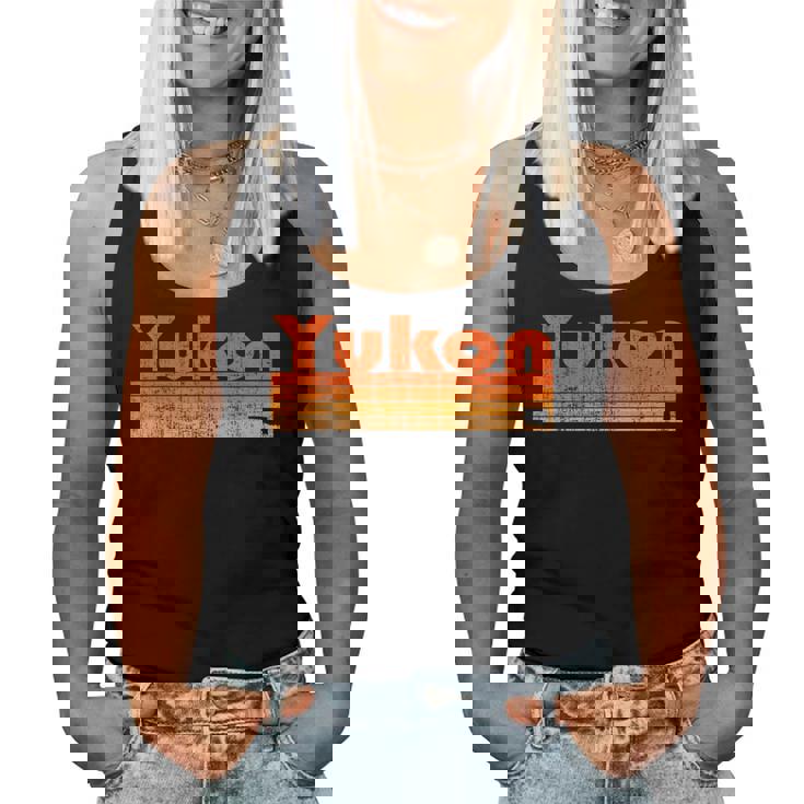 Yukon Oklahoma Estilo Retro De Los Años 80 Camiseta sin mangas para mujer