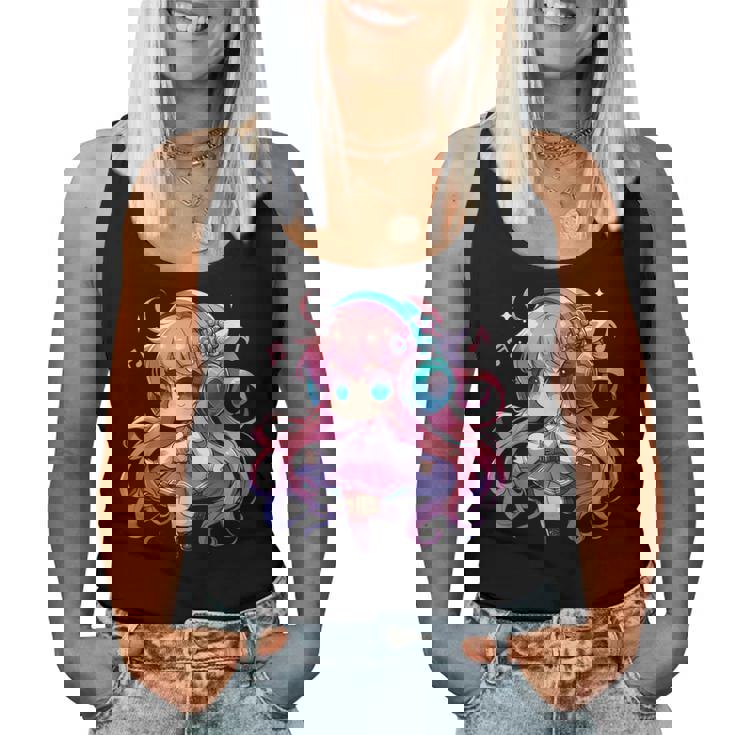 かわいい ちびアニメ 女の子 アニメ グッズ かわいい 日本の漫画ファン レディースタンクトップ