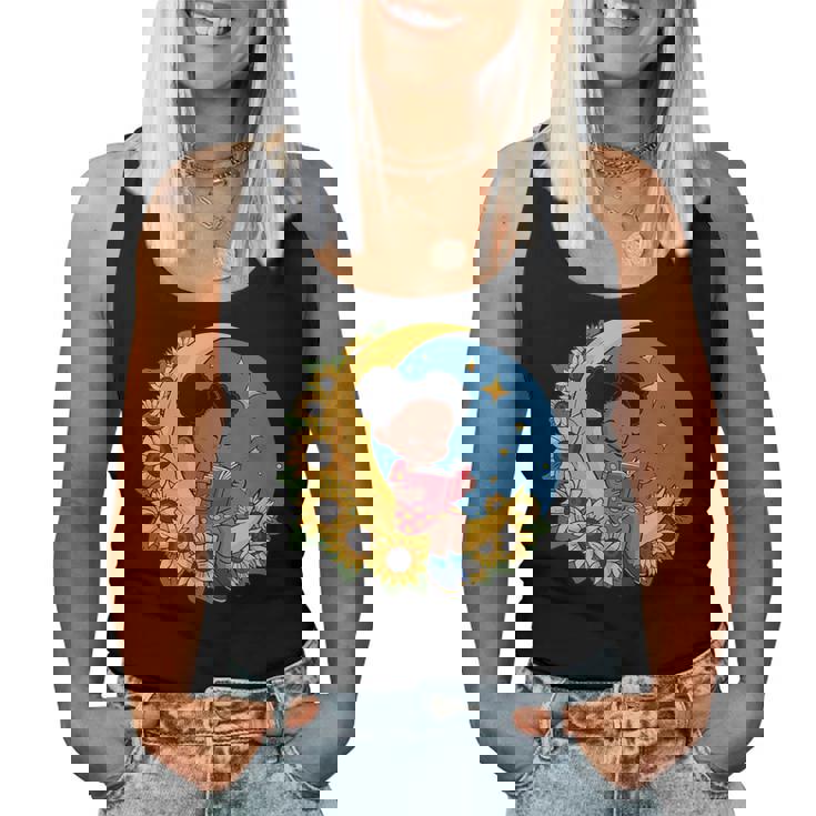 かわいいトップアフリカ系アメリカ人の黒人の女の子 レディースタンクトップ