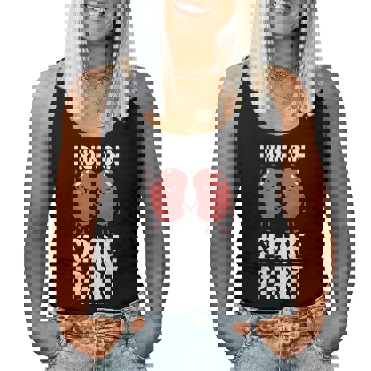 かわいい腎臓ドナーアート 男性 女性 腎臓レシピエント移植 レディースタンクトップ