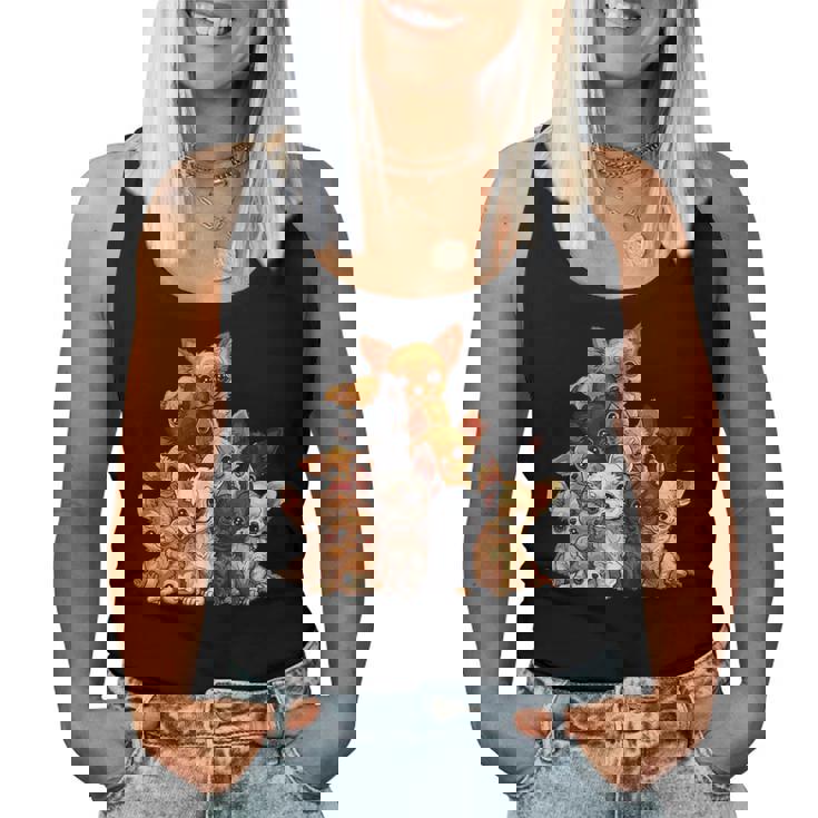 アニメ カワイイ チワワ 女の子 男の子 キッズ レディースタンクトップ