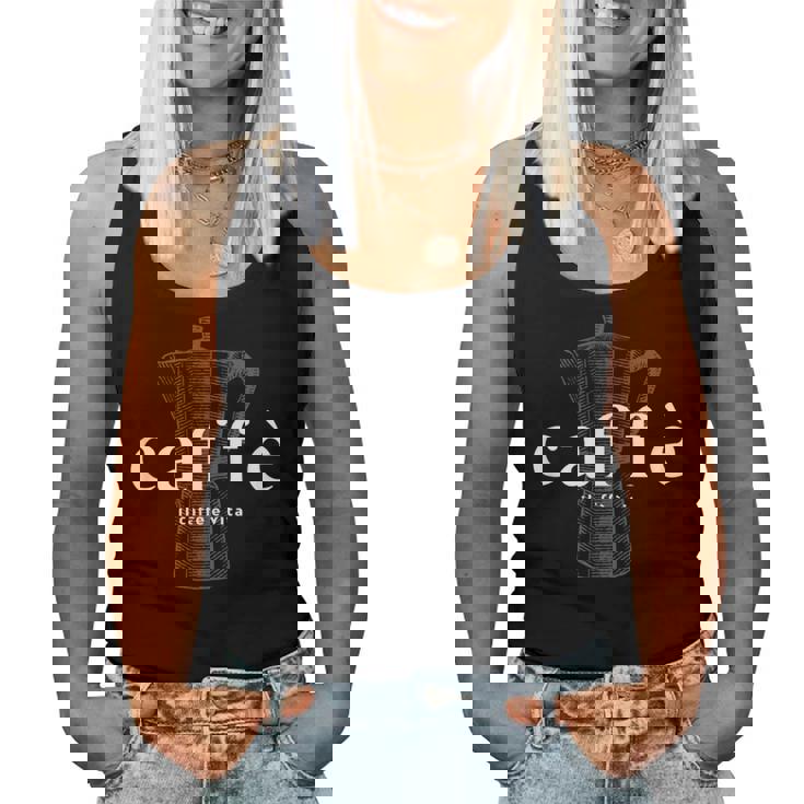 イタリアンカフェ Il Caffè Èita Coffee Is Life バリスタラテ 2 レディースタンクトップ