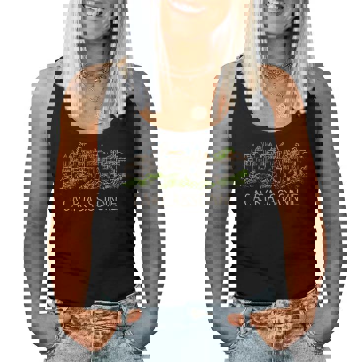 カルカソンヌ市 フランス お土産ギフト 男性 女性 レディースタンクトップ