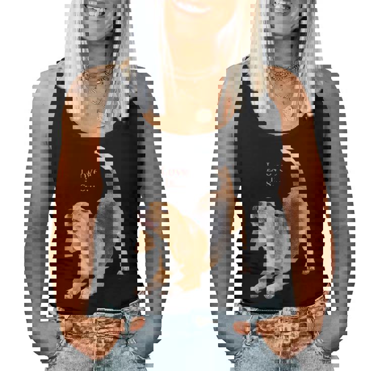 ビーグルシャツ ビーグルtシャツ Love Is Dog Mom Dad 子犬 ペット キュート レディースタンクトップ