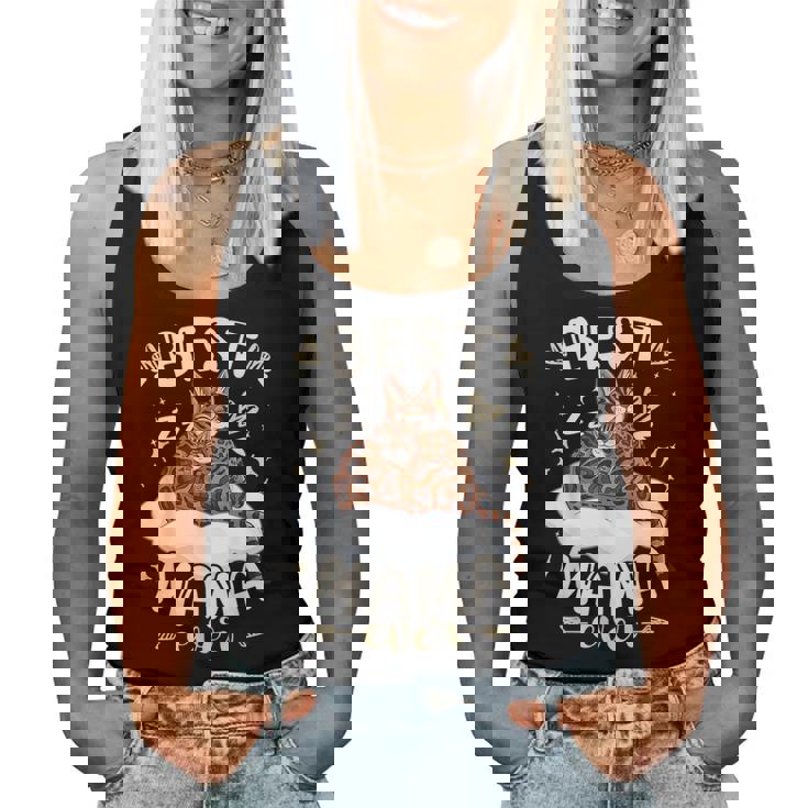 ベンガル猫のお母さんと子猫、母の日、お母さん レディースタンクトップ