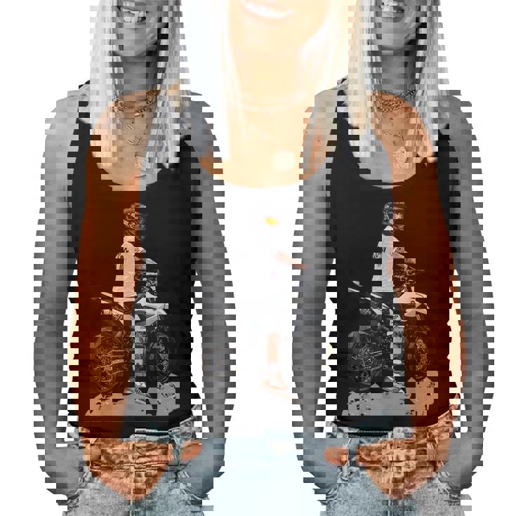 モタード・コミックス、男性にも女性にも素敵な贈り物のアイデア レディースタンクトップ