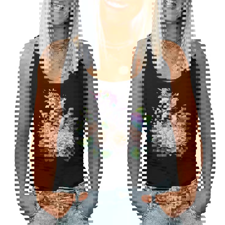 ユニコーン ライディング クチナシ 男の子 女の子 男性 女性 キッズ 大人 レディースタンクトップ