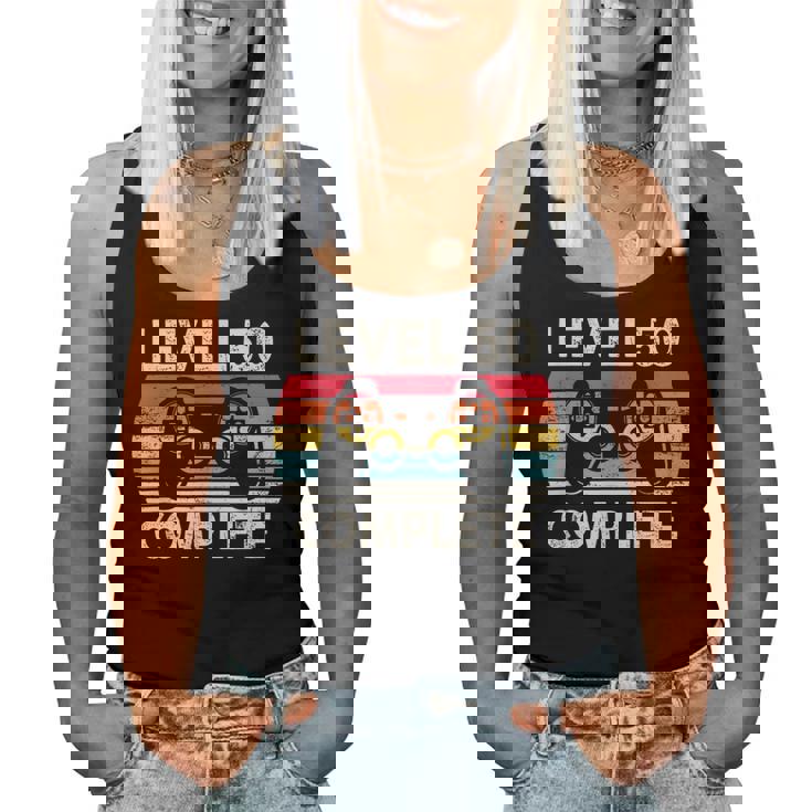 レトロ ゲーム レベル50 コンプリート 誕生日 ギフト 50歳の誕生日プレゼント女性男性ヴィンテージ レディースタンクトップ