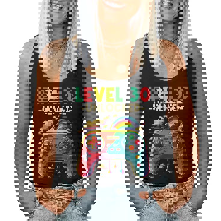 レベル 30歳 男性 女性 ゲーミング 30代 30歳 誕生日 レディースタンクトップ