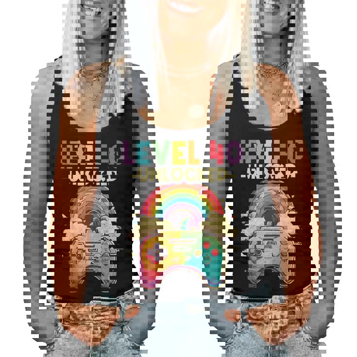 レベル 40歳 男性 女性 ゲーム 40代 40歳 誕生日 レディースタンクトップ