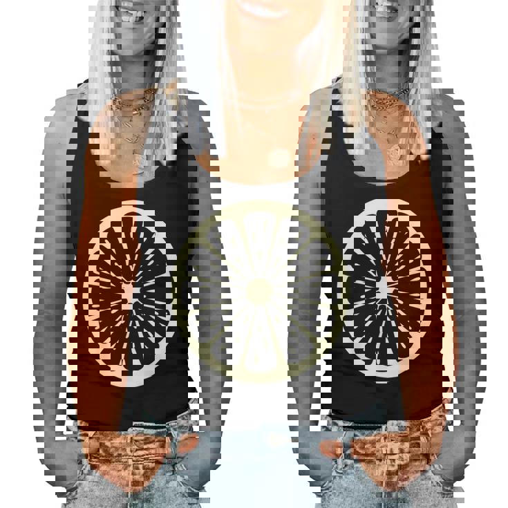 レモン、コスチューム、フルーツ、コスチューム、女性、男性、子供 レディースタンクトップ