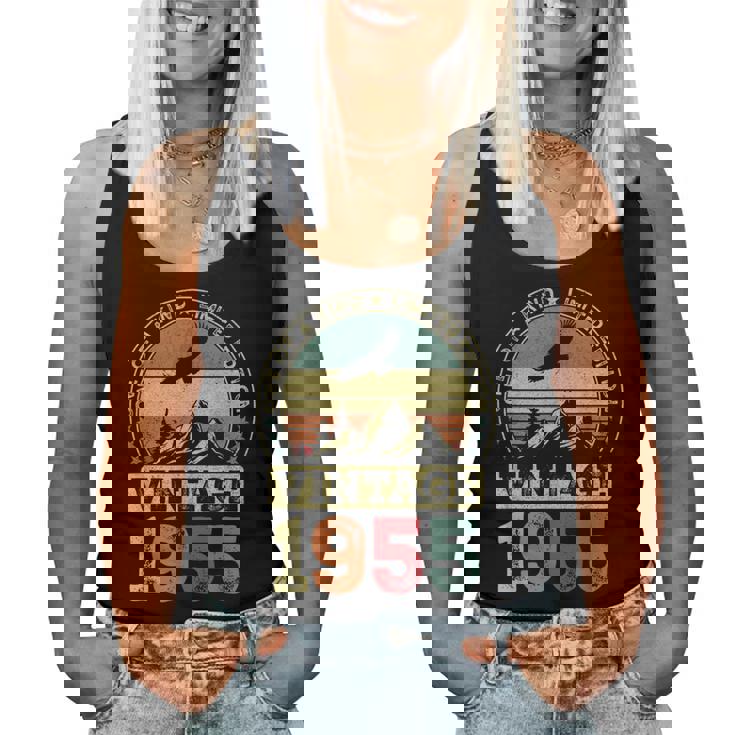 ヴィンテージ 1955 ギフト 男性 女性 長寿祝い 1955年生まれ 還暦祝い ユニークな誕生日プレゼント レディースタンクトップ