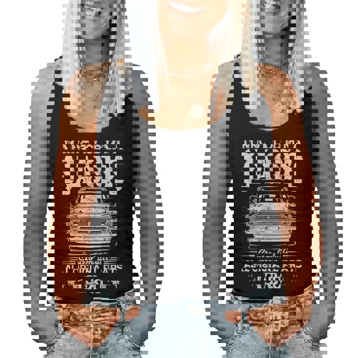 ヴィンテージ 1980 45 歳の誕生日プレゼント 男性 女性 45 歳 レディースタンクトップ