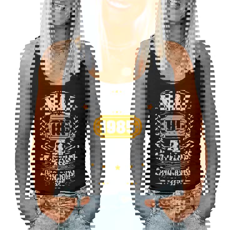 ヴィンテージ 1985年5月 40歳の誕生日プレゼント 男性 女性 レディースタンクトップ