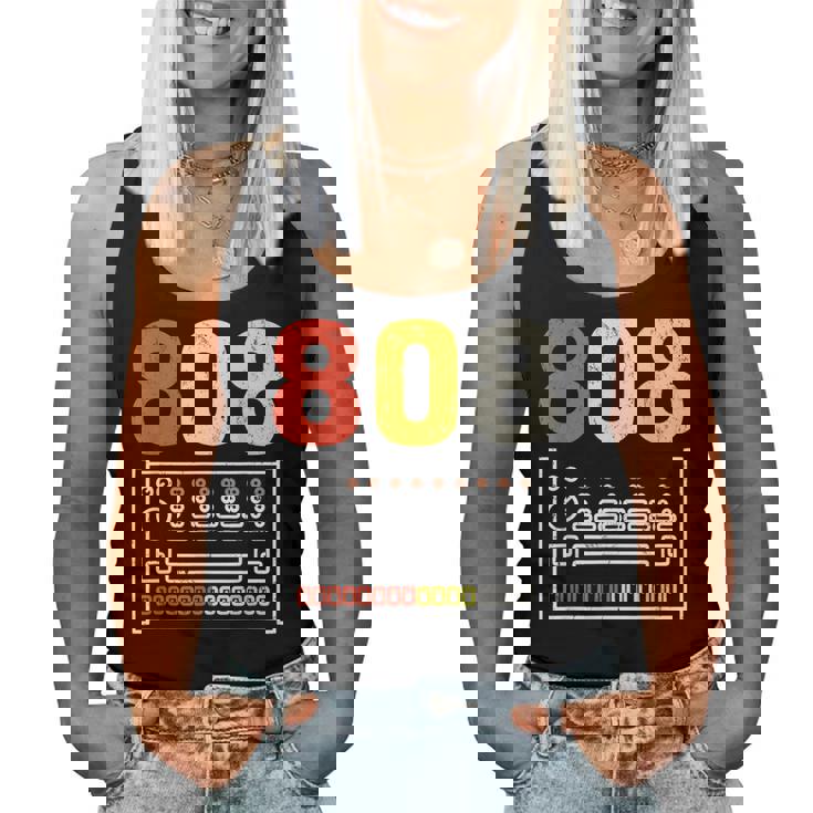 ヴィンテージ 808 ローランド ドラムマシン ギフト 男性 女性 ドラムに レディースタンクトップ