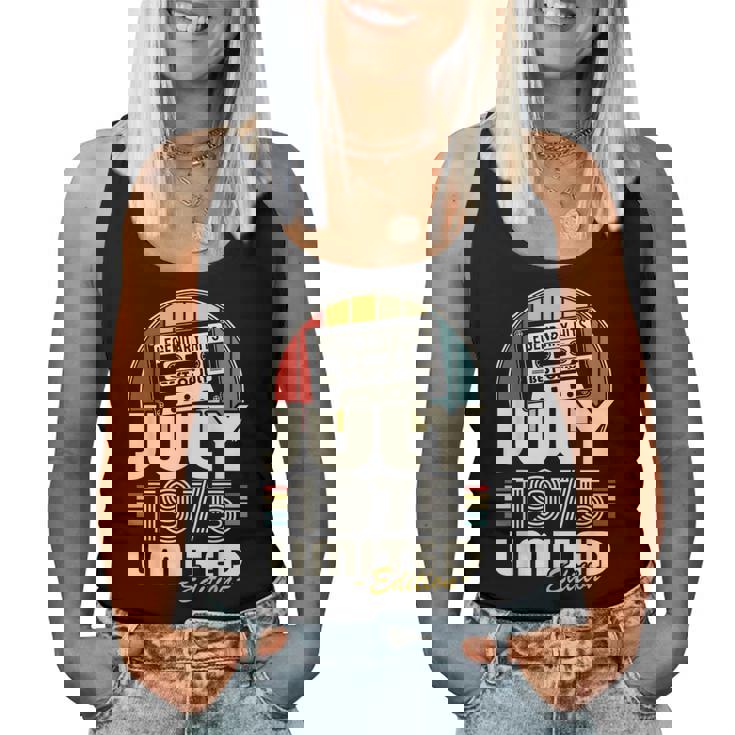 ヴィンテージ誕生日 50歳 男性 女性 1975年7月生まれ レディースタンクトップ