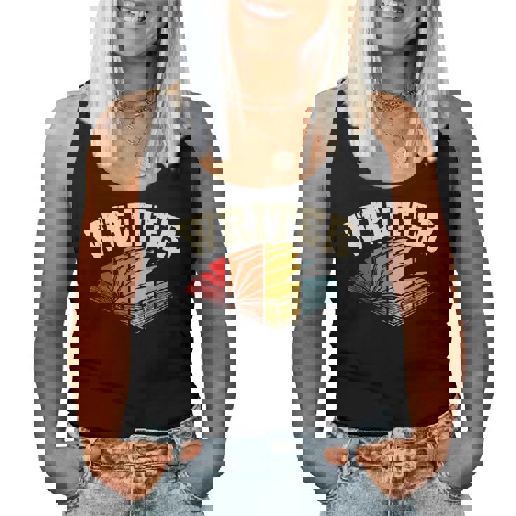 作家 アート 男性 女性 小説 執筆 小説家 作家 レディースタンクトップ