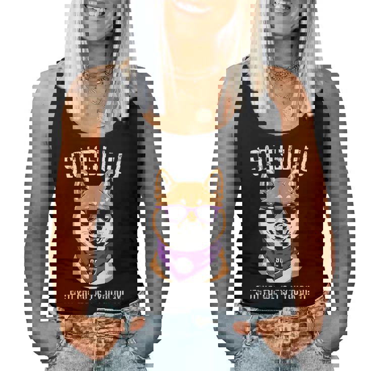 卒寿祝い 犬 柴犬 サングラス 父 男性 女性 母 犬好き 卒寿 お祝い 90歳 おもしろ おもろい レディースタンクトップ