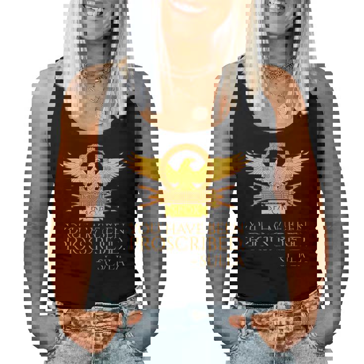 古代ローマ You Have Been Proscribed ローマの歴史pqr レディースタンクトップ