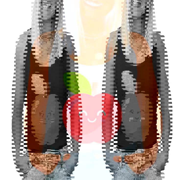 子供、女性、男性向けのミニマルな甘いリンゴ レディースタンクトップ