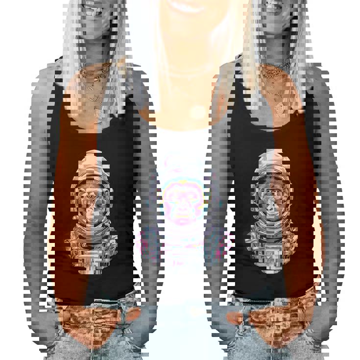 宇宙飛行士 猿 やってる 猿 惑星 科学 ギャグ 女性 男性 レディースタンクトップ