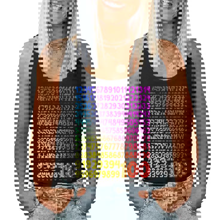 数字の日 100 数字の日 キッズコスチューム 算数の日 女の子 男の子 レディースタンクトップ