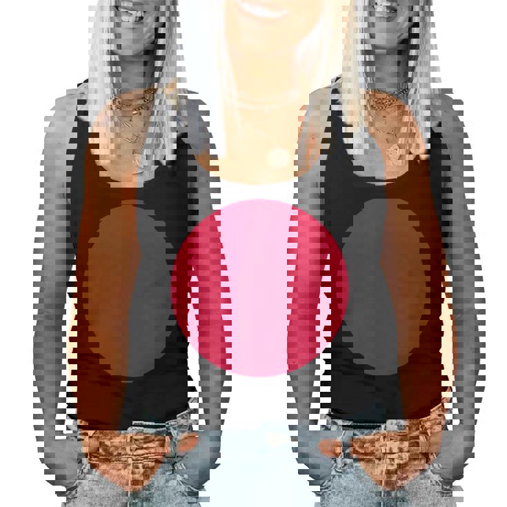 日の丸 Hinomaru 日本の国旗 レディースタンクトップ