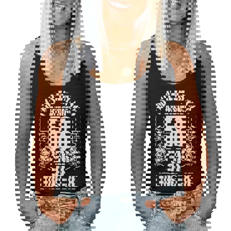 男性、女性、58歳の誕生日への58歳の誕生日プレゼント レディースタンクトップ