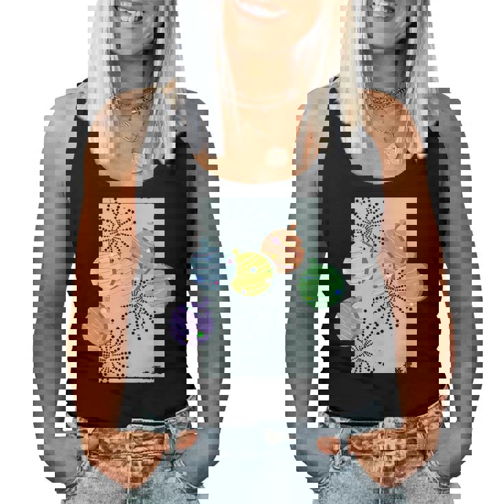 盛夏ー祭りの夜ー ヨーヨー 水風船 花火 祭り 夏 暑い 夜 レトロ 和柄 メンズ レディース キッズ レディースタンクトップ