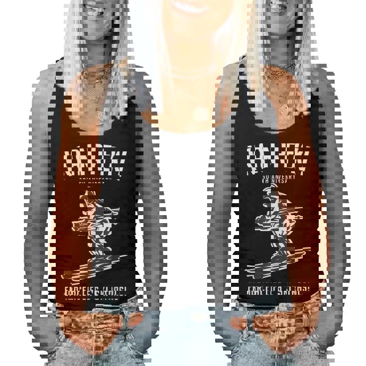 還暦祝い スキー好き 雪好き 父 母 男性 女性 60歳お祝い Embrace Life'ski Trails レディースタンクトップ