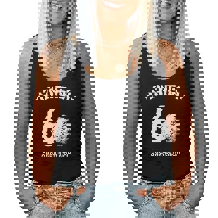 還暦祝い 男性 女性人気 60歳 おしゃれ 野球 アメリカンスタイル レディースタンクトップ