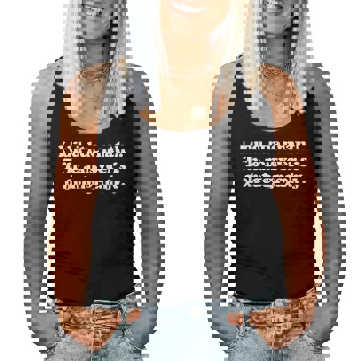 面白い写真や写真家、女の子、男の子、男性、女性。 レディースタンクトップ