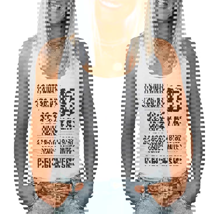 93歳の誕生日 男性 女性 面白い 93歳 レディースタンクトップ