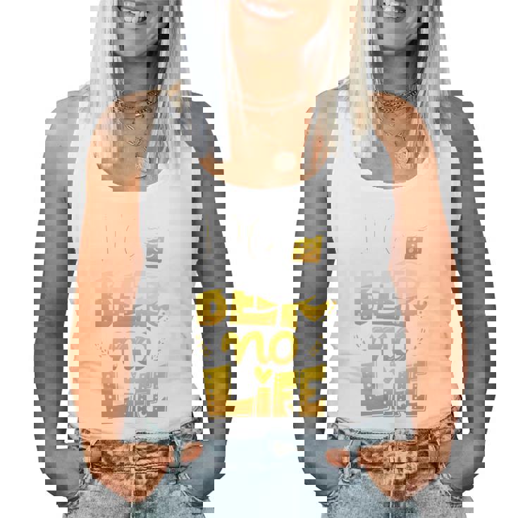 Beer Lover ビールが好きすぎる No Beer No Life 長袖tシャツ レディースタンクトップ