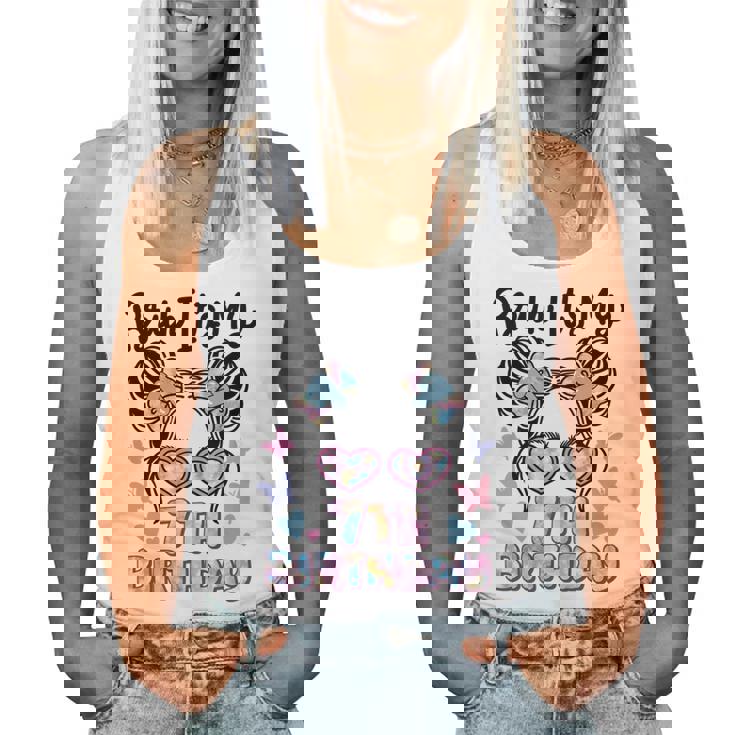 Bruh It's My 7Th Birthday レトロ キッズ 7歳 誕生日 女の子 長袖tシャツ レディースタンクトップ