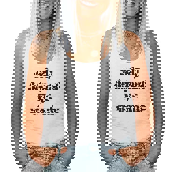 Easy Distracted By Anake Dad Mom Ratnake レディースタンクトップ