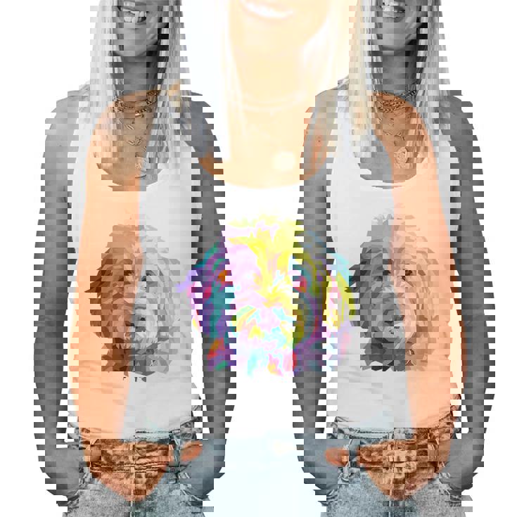 Goldendoodle ギフト ラブラドゥードル Cockapoo Mom カラフル ポップアート レディースタンクトップ