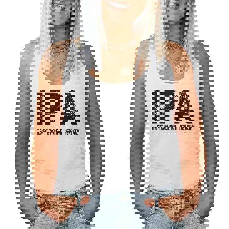 Ipa Lot When I Drink Beer Drinking レディースタンクトップ