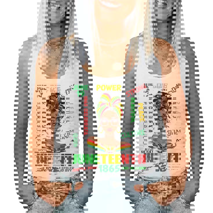 Junenth Girls 1865 African American Black Women Tank Top
