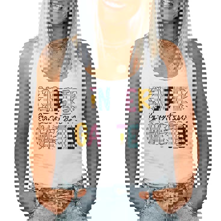 Kindergarten Dream Team Back To School Teacher Student Women Tank Top