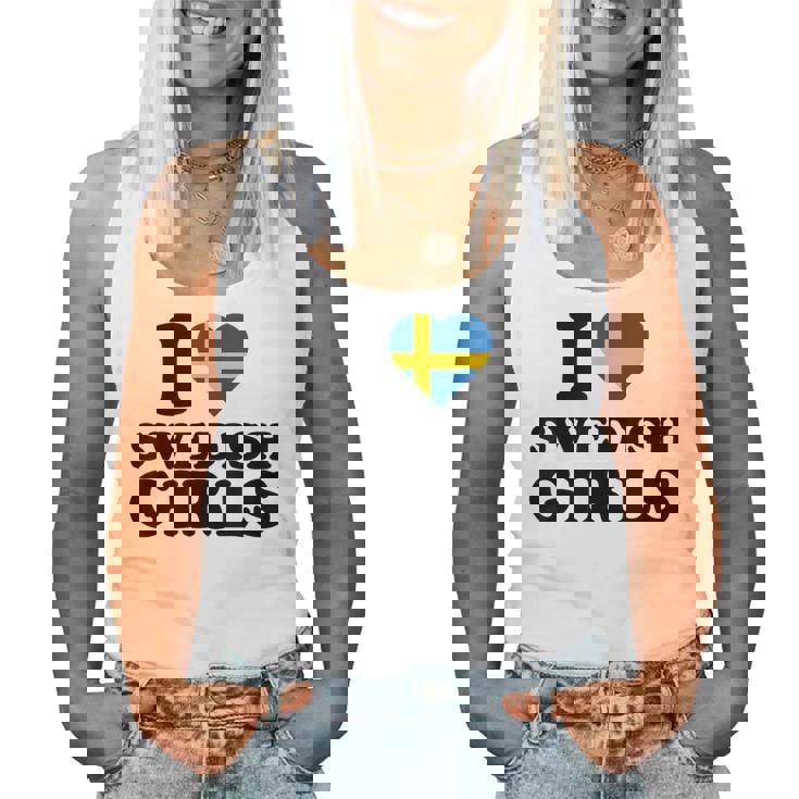 I Lovewedish Girls レディースタンクトップ