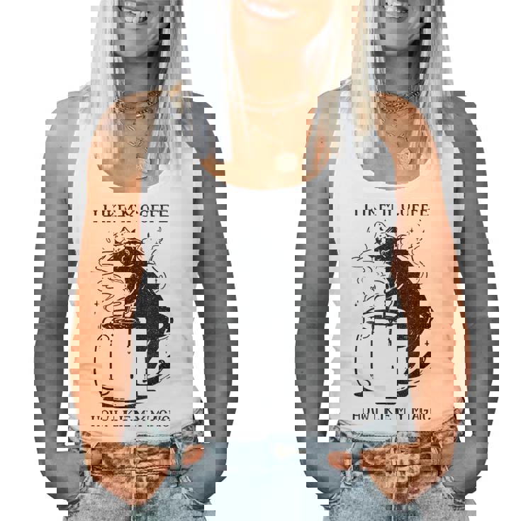 Magic Coffee Cat 面白い猫 レディースタンクトップ