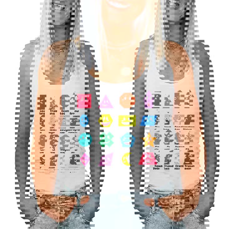 Pre-K Teachershape Learning 教育者向け 算数の日 レディースタンクトップ